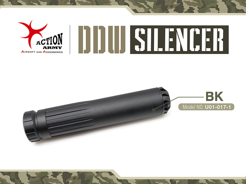 Silencieux DDW Noir pour AAP-01 Action Army Powergun Airsoft