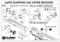 TTI 6" AAP01 CNC SCORPION UPPER RECEIVER KIT