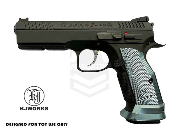 KJW SHADOW 2 SPECIAL EDITION BLUE HALF GRIP WITH MAGWEL (PM US)