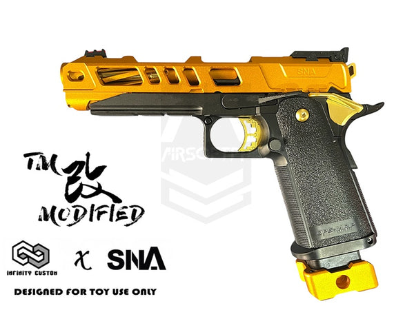 INFINITY CUSTOM x SNA TM MODS 5.1 MK2 GOLD MATCH HI-CAPA (PLS PM US)