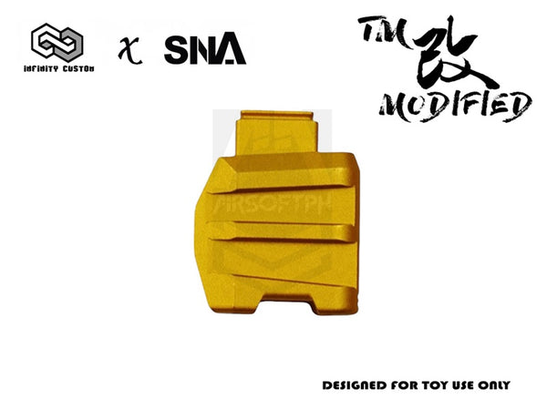 INFINITY CUSTOM x SNA CNC DELTA HI-CAPA MAGBASE EXTENSION - GOLD