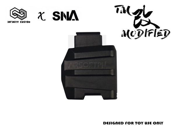 INFINITY CUSTOM x SNA CNC DELTA HI-CAPA MAGBASE EXTENSION - BLACK