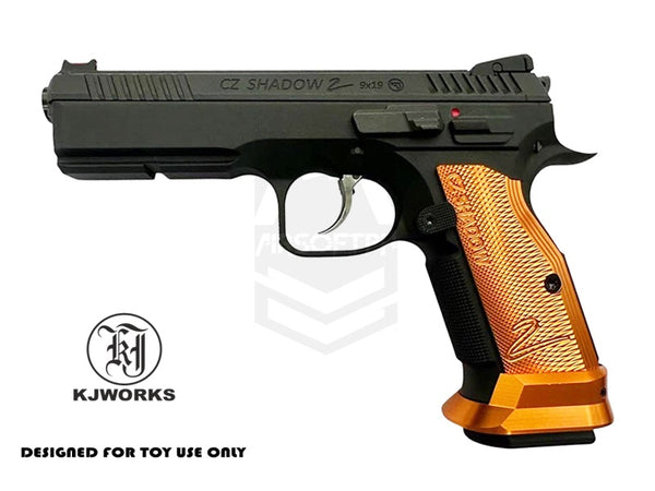 KJW SHADOW 2 SPECIAL EDITION ORANGE HALF GRIP WITH MAGWEL (PM US)