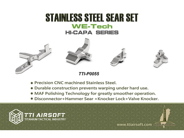 TTI WE/AW HICAPA 4.3/5.1 FULL CNC STANLESS STEEL SEAR SET