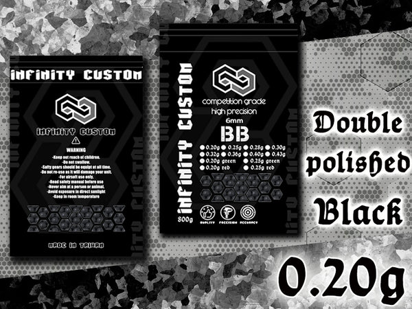 INFINITY CUSTOM 0.20g HIGH PRECISION BLACK BBS -800g