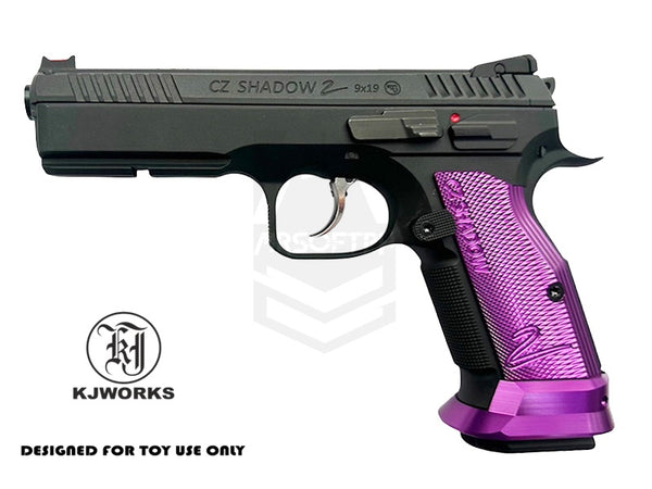 KJW SHADOW 2 SPECIAL EDITION PURPLE HALF GRIP WITH MAGWEL (PM US)