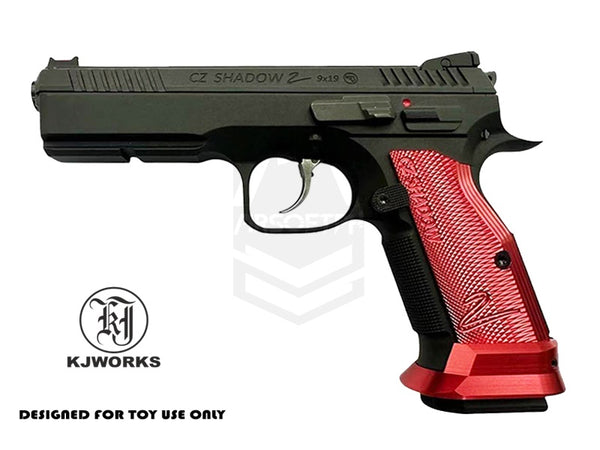 KJW SHADOW 2 SPECIAL EDITION RED HALF GRIP WITH MAGWEL (PM US)