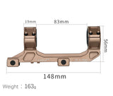 T-EAGLE 5027S SCOPE MOUNT-WOLF BROWN