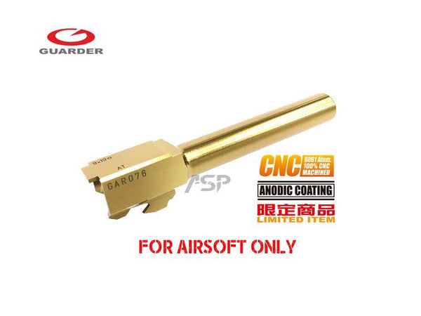 GUARDER Aluminum CNC Titanium Golden Outer Barrel for G17/G18