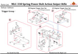 MAPLE LEAF MLC-338 SNIPER RIFLE-DELUX EDITION-BLACK (560FPS)