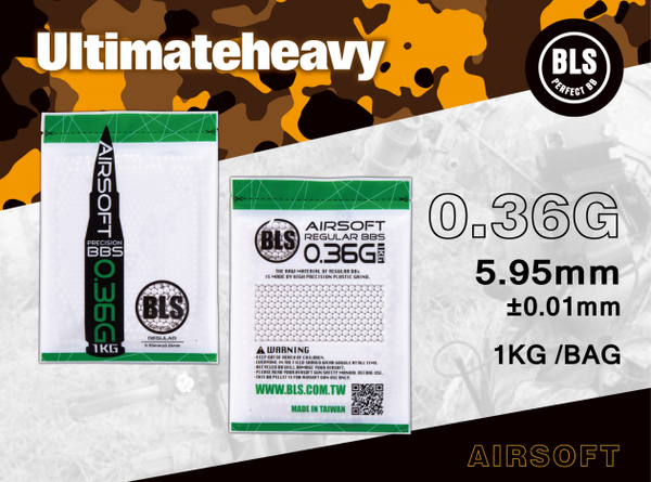 BLS 0.36g ULTIMATE HEAVY 1KG WHITE