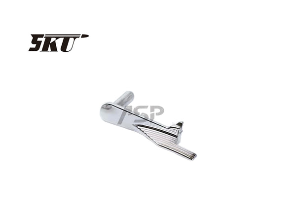 5KU EXTENDED STAINLESS STEEL  SLIDE STOP FOR HI CAPA-SILVER