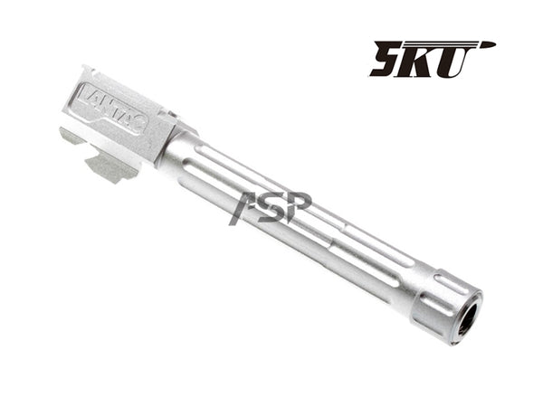 5KU LANTAC 9INE Aluminum Threaded Barrel FOR TM G17/18-SILVER