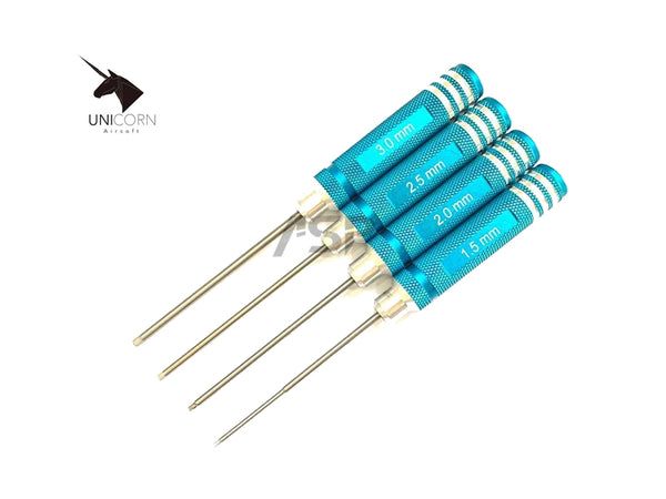 UNICORN MAGNETIZED STAINLESS HEX TOOL SET