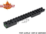 Maple Leaf CNC Scope Rail Mount with Bubble Level - Green ( VSR )