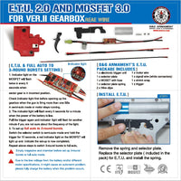 G&G ETU 2.0 AND MOSFET 3.0 + VERTICAL TRIGGER FOR VER.II GEARBOX (REAR WIRE)