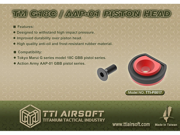 TTI ALUMINUM PISTON HEAD FOR G18/AAP01