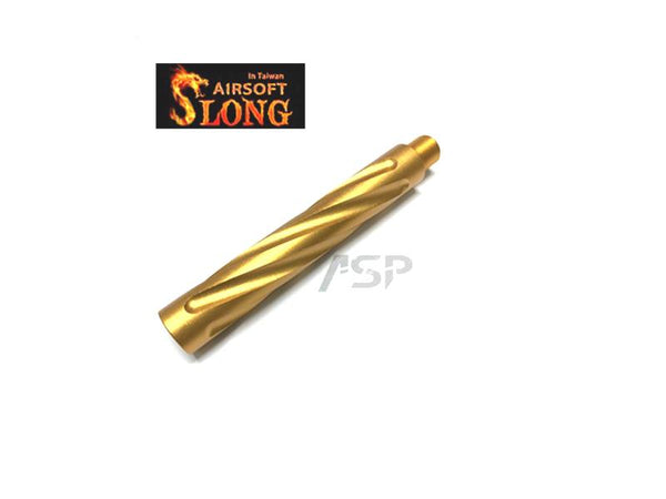 SLONG TWISTED OUTER BARREL EXTENSION FOR AEG (GOLD)